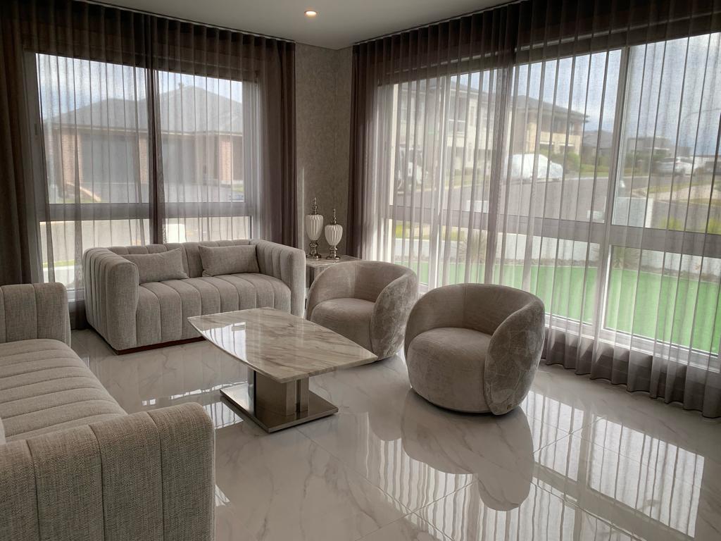 Pair Curtains with Roller Blinds